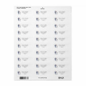 Schoon retouradres voor trouwleverancier (algemeen etiket (Full Sheet)