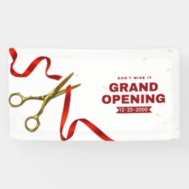 Schoon Rode en Witte Professionele Grand Opening  Spandoek