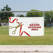 Schoon Rood en Wit Professionele Grand Opening  Spandoek (Insitu)