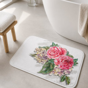 Schoon Rood Rozen Badmat