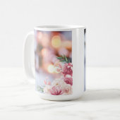 Schoon Roze Bloemen Koffiemok (Voorkant links)