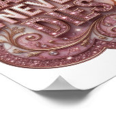 Schoon Roze CLASSIC NOOIT DOOD Poster (Hoek)
