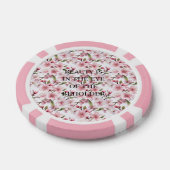 Schoon roze kersenbloesem bloemen poker chips (Enkel)