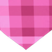 Schoon roze magenta geruite grote tafel runner lange tafelloper (Hoek)