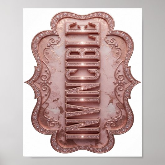Schoon Roze ONZICHTBARE Print (Voorkant)