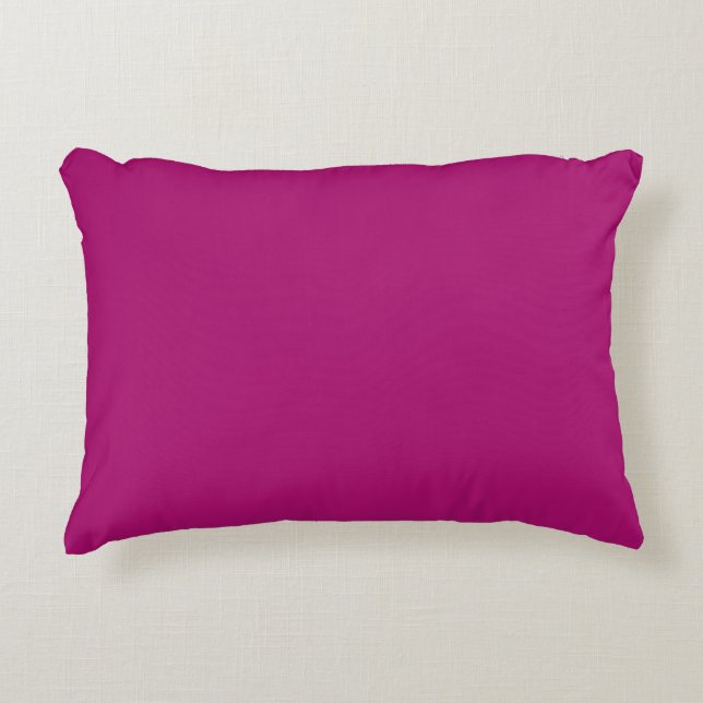 Schoon Roze, Paars,Effen, Eenvoudig, Modern Accent Kussen (Voorkant)
