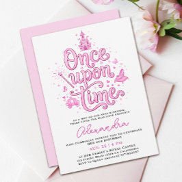 Schoon Roze Prinsessenkasteel Eens Op Een Tijd Typ Kaart