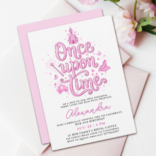 Schoon Roze Prinsessenkasteel Eens Op Een Tijd Typ Kaart
