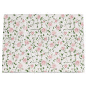 Schoon Roze Rozen Bloemstuk Bruiloft Groot Cadeauzakje (Voorkant)