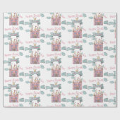 Schoon Roze Sprookjes Prinses Kasteel Aangepaste N Cadeaupapier (Vlak)