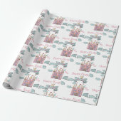 Schoon Roze Sprookjes Prinses Kasteel Aangepaste N Cadeaupapier (Uitgerold)