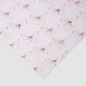 Schoon Roze Vlinders Verjaardag Tissuepapier (Detail)