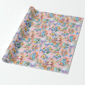 Schoon roze zeemeermin inpakpapier (Uitgerold)