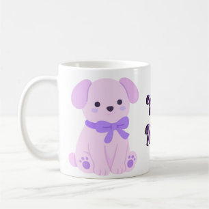 Schoon Schattig Zittend Lavendel Hondje Mok