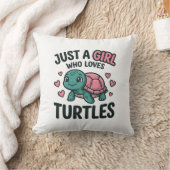 Schoon Schildpad Liefhebber Meisje Vintage Gravure Kussen (Deken)