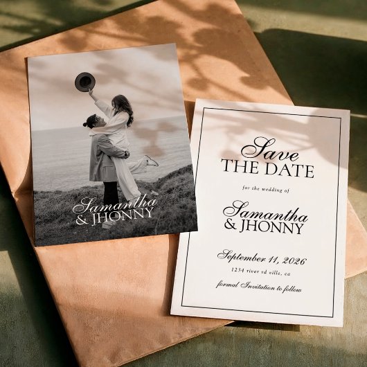 Schoon Schrift Grens Foto Huwelijk Save The Date
