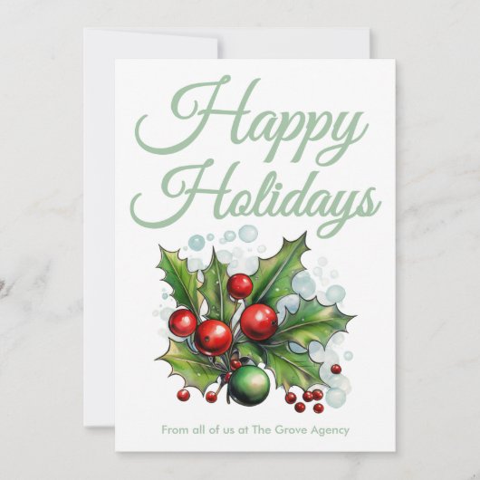 Schoon script kerstkaart (Voorkant)