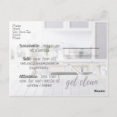 Schoon Shaklee Kitchen Briefkaart (Achterkant)