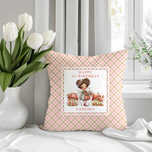 Schoon Sieraard Roze Bloemen Meisje Verjaardag Kus Kussen