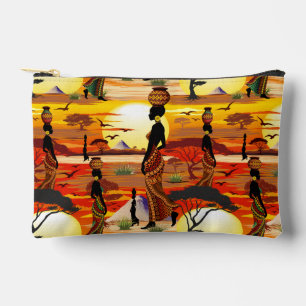 Schoon Silhouet van Afrikaanse Vrouw in Afrikaanse Etui