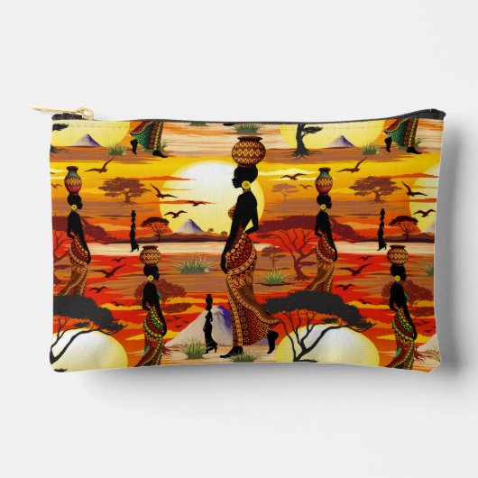 Schoon Silhouet van Afrikaanse Vrouw in Afrikaanse Etui (Voorkant)