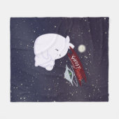 Schoon spookachtig & UFO fleece deken (Voorkant (Horizontaal))