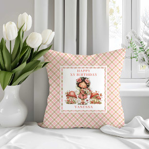 Schoon Sprookje 5e Verjaardag Blush Bloemen Kussen