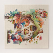 Schoon Sprookje en Dwerg Puzzel (Horizontaal)