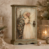 Schoon sprookje versiert kerstboom decoupage tissuepapier