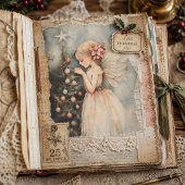 Schoon sprookje versiert kerstboom decoupage tissuepapier
