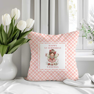 Schoon Sprookjesmeisje 2e verjaardag Bloem Roze ku Kussen