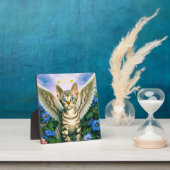 Schoon Tabby Kitten Engelenvleugels Halo Fotoplaat (Insitu)