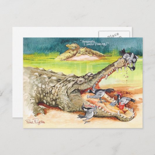 Schoon tand briefkaart (Voorkant / Achterkant)