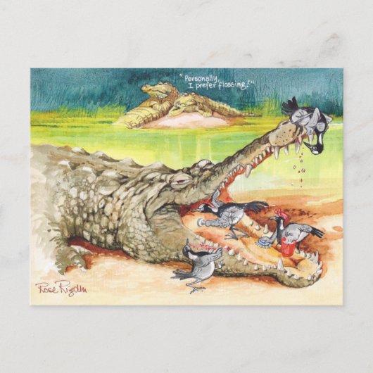 Schoon tand briefkaart (Voorkant)