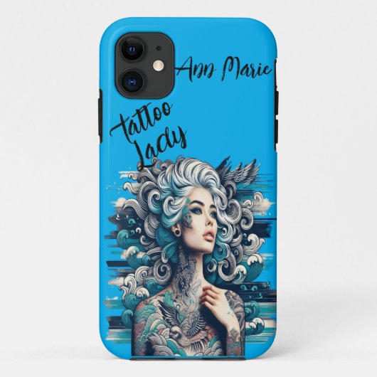 Schoon Tattooed Dame Aanpasbaar Case-Mate iPhone Case (Achterkant)