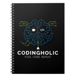 Schoon Tech Brain Codeerschrift Ontwerp Voor Coder Notitieboek
