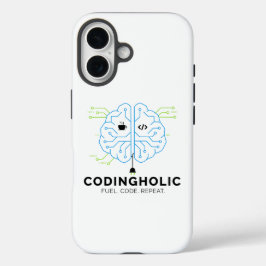 Schoon Tech Brein Voor Programmeurs & Ontwikkelaar iPhone 16 Hoesje
