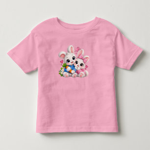 Schoon Teder Konijnenkoppel Knuffelt Peuter T-Shir Kinder Shirts