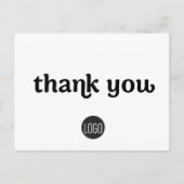 Schoon Tijdloos Eenvoudig Aangepast Bedrijf logo Briefkaart (Voorkant)