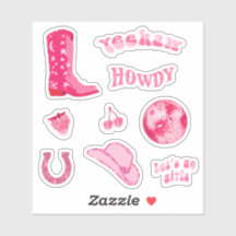 Schoon Tredy Meisjesachtig Roze Cowgirl 70er Jaren
