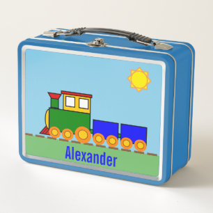 Schoon trein op sporen Zonnige dag & Jongensnaam