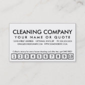 schoon. trouwerekaart klantenkaartje (Achterkant)