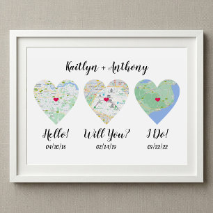 Schoon Trouwerpaar Speciale Data Huwelijk Poster