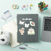 Schoon Tuin Lieveheersbeestje Vlinder Libel Sticker (iPad Cover)