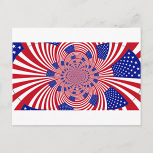 Schoon Verrassend Verenigde Staten Vlag Kaleidosco Briefkaart