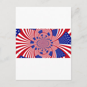 Schoon Verrassend Verenigde Staten Vlag Kaleidosco Briefkaart