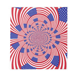 Schoon Verrassend Verenigde Staten Vlag Kaleidosco Notitieblok