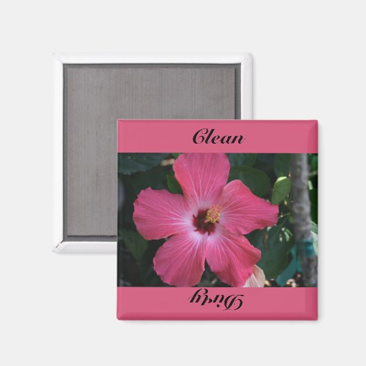 Schoon, vies magneet (Voorkant / Achterkant)