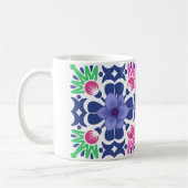 Schoon vlindermotief ontwerp koffiemok (Links)
