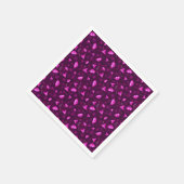 Schoon vlinderpatroon roze servet (Hoek)